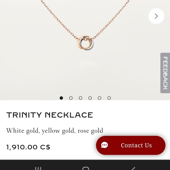 Cartier trinity necklace - Picture 4 of 4